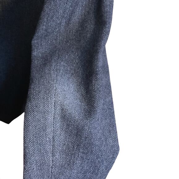 MESSAGERIE Italy Men Blazer US 38 EU 50Grey Herringbone Lana Wool-Read - Picture 8 of 16